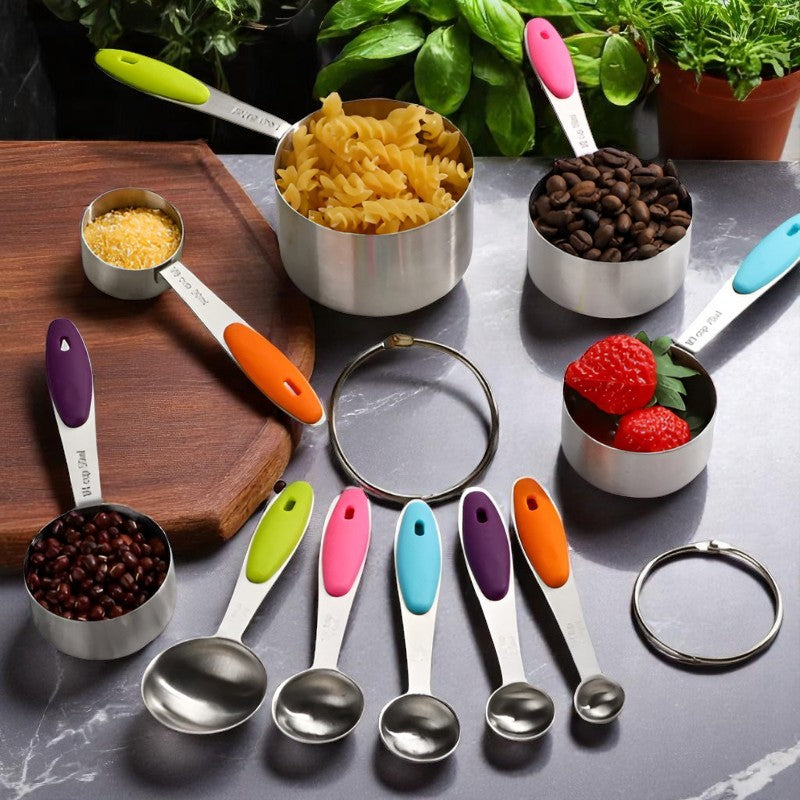 Stainless Steel Magnetic Measuring Spoons Set