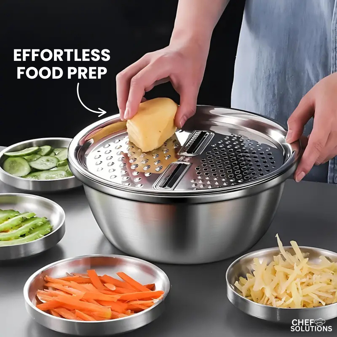 Stainless Steel Grater Bowl Set