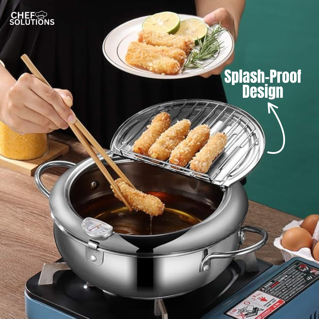 Premium Stainless Steel Deep Fryer Pot