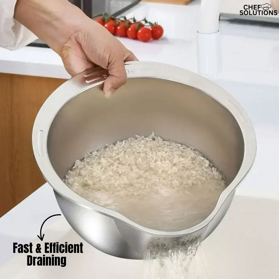 Premium Stainless Steel Rice Strainer