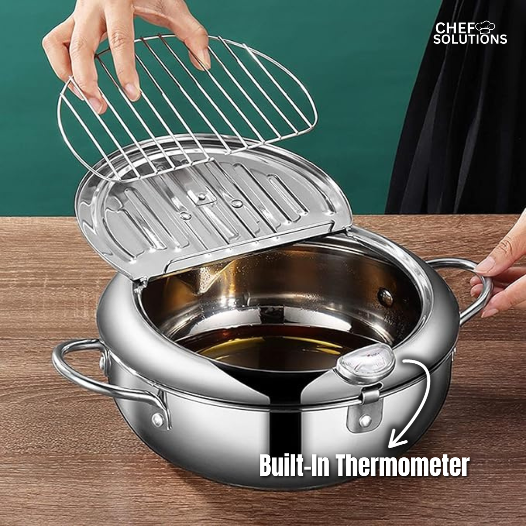 Premium Stainless Steel Deep Fryer Pot