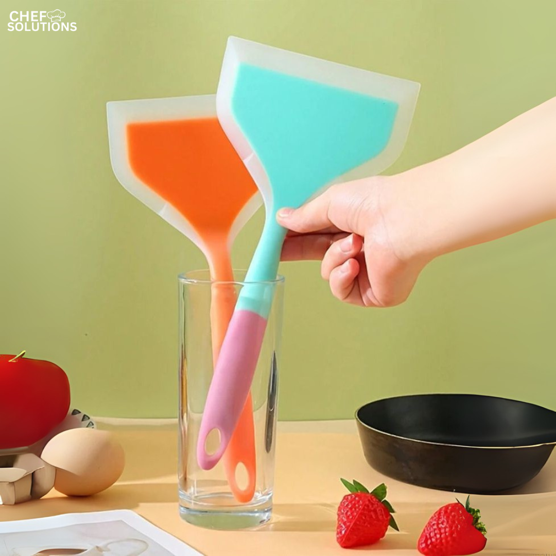 Silicone Wrapped Plastic Spatula