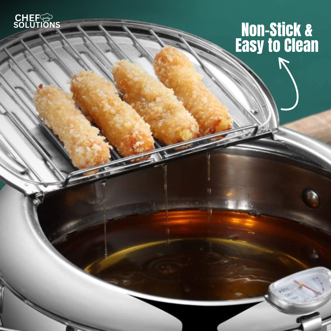 Premium Stainless Steel Deep Fryer Pot