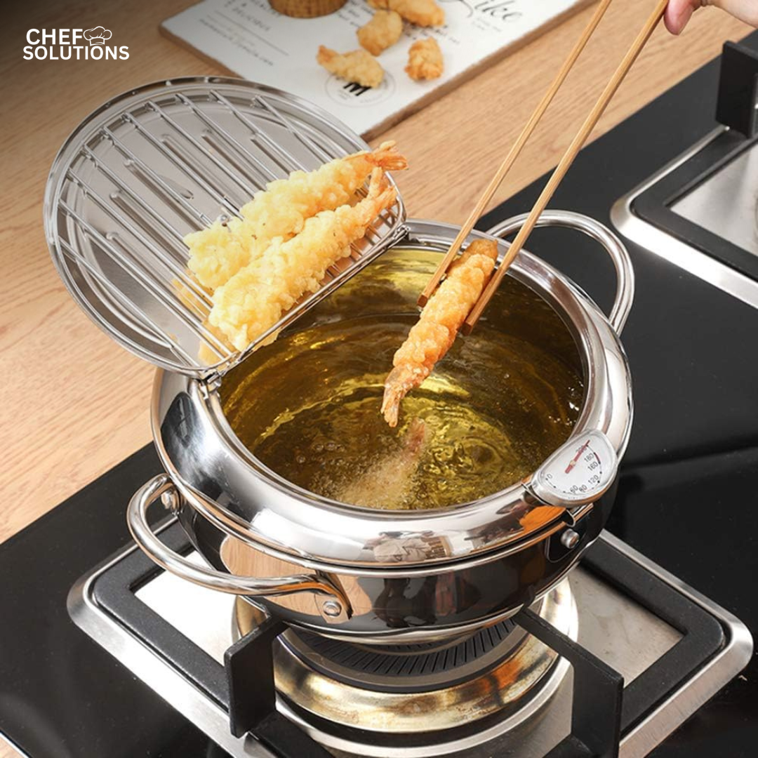 Premium Stainless Steel Deep Fryer Pot