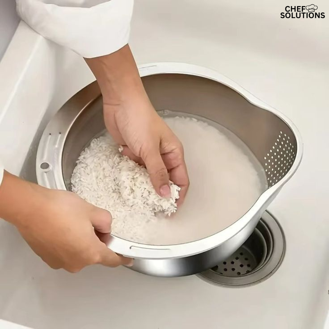 Premium Stainless Steel Rice Strainer