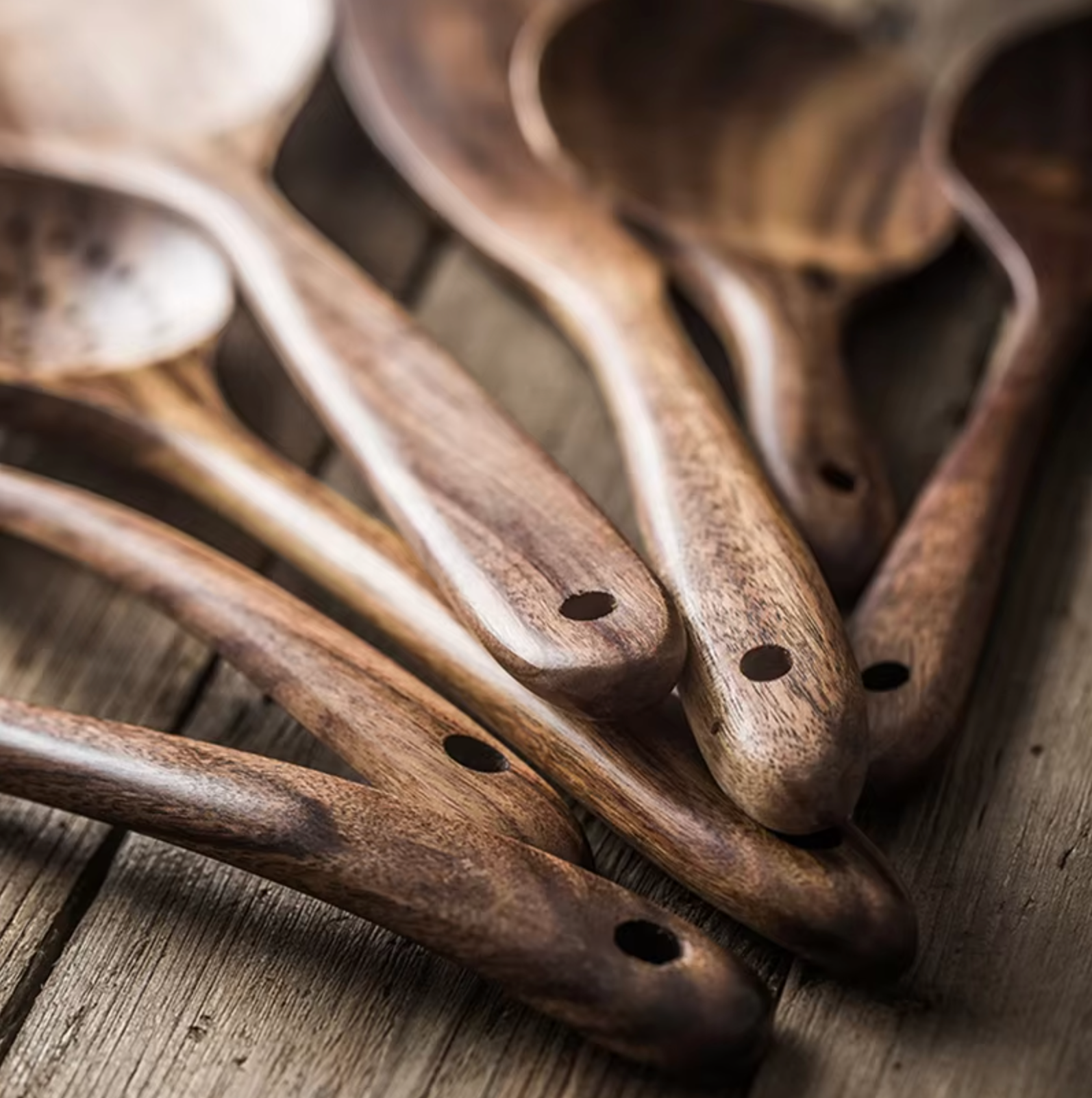 Natural Teak Wooden Utensil Set