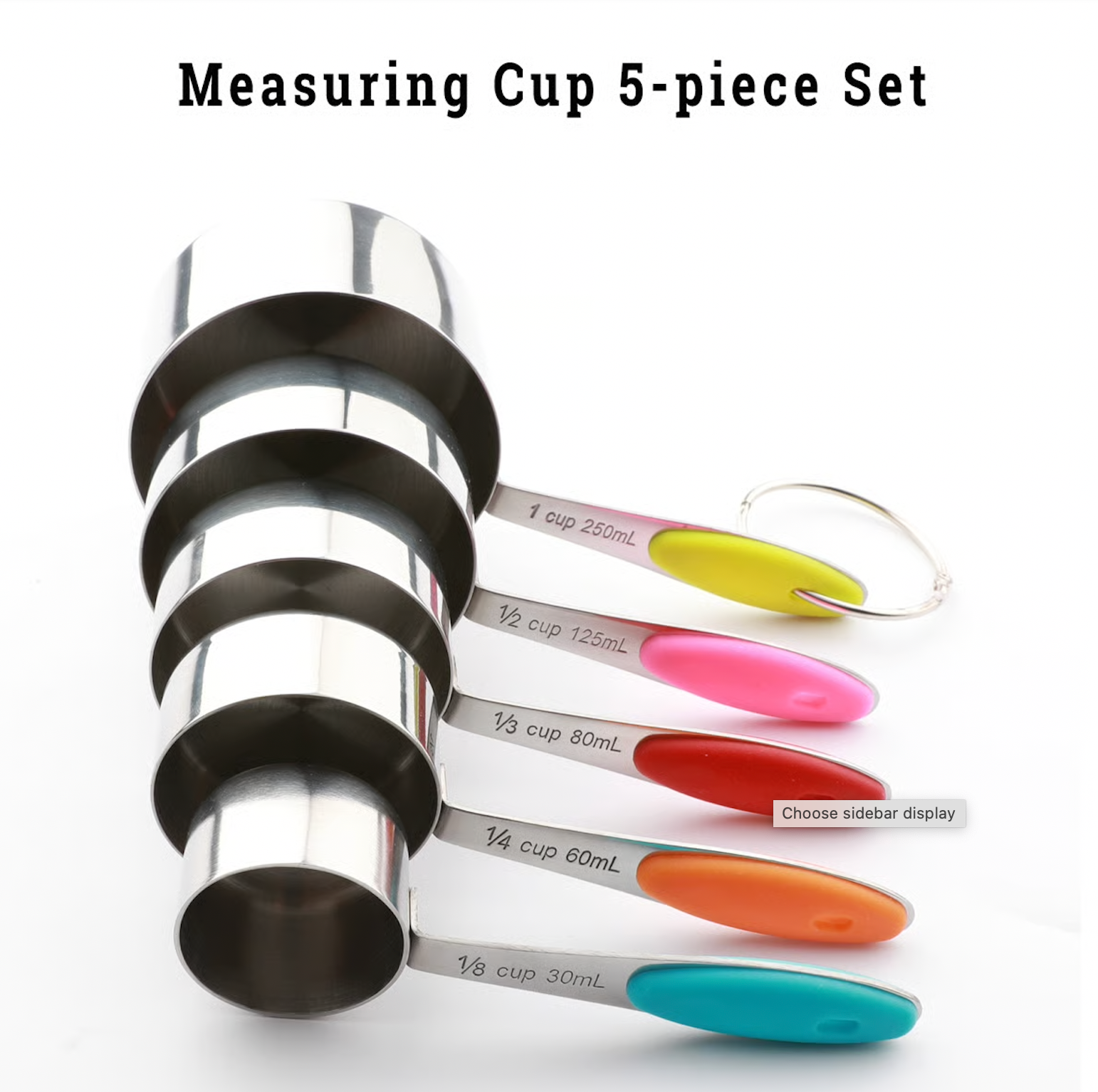 Stainless Steel Magnetic Measuring Spoons Set