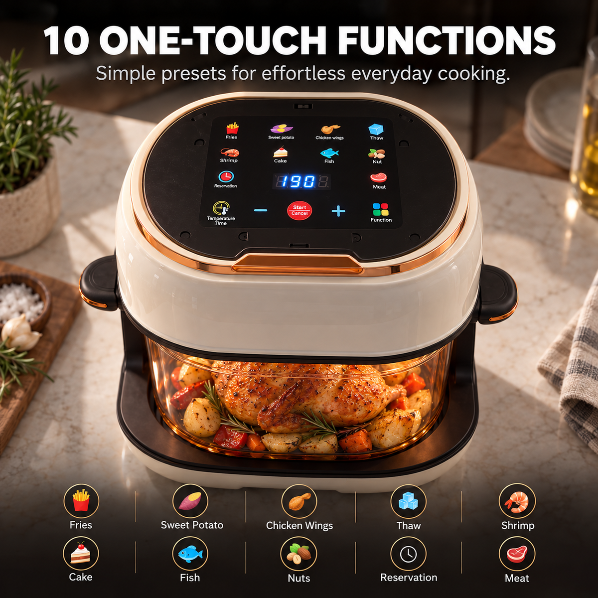 Premium Glass Air Fryer