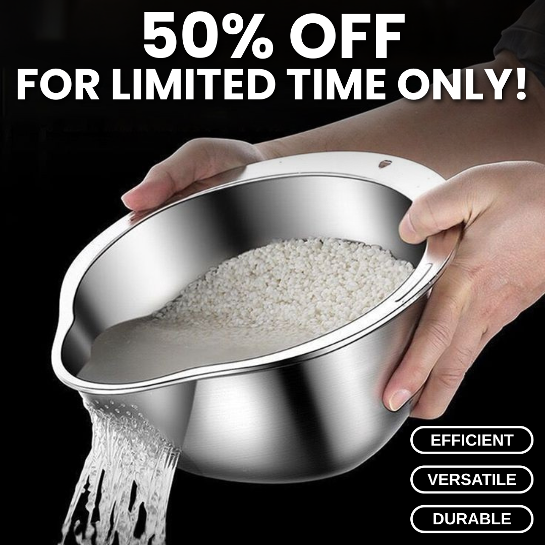 Premium Stainless Steel Rice Strainer