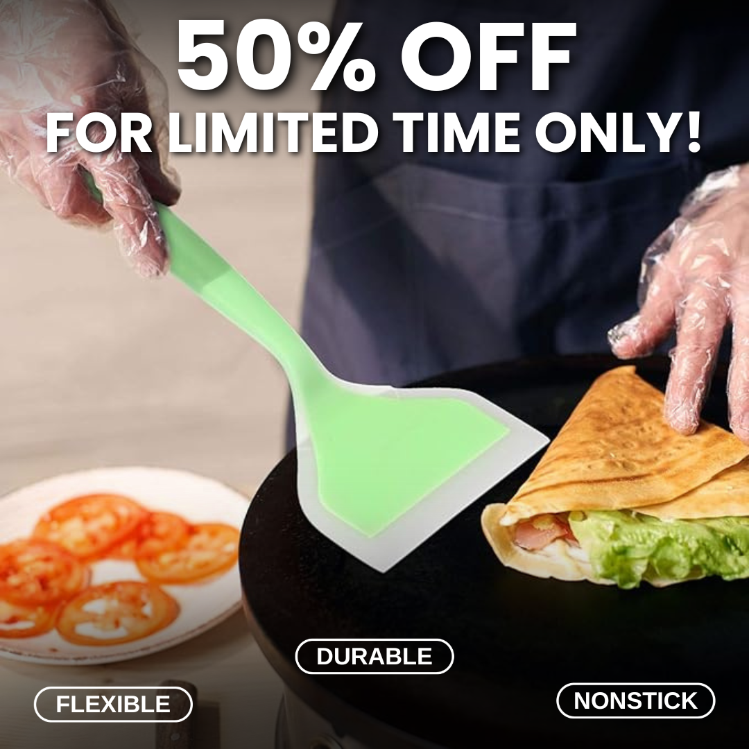 Silicone Wrapped Plastic Spatula