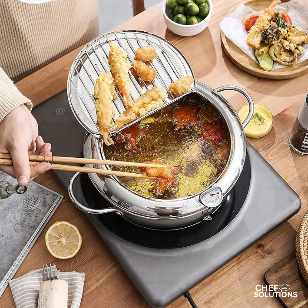 Premium Stainless Steel Deep Fryer Pot